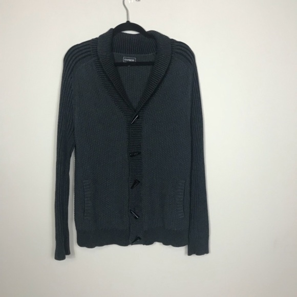 Gray Express Button Up Cardigan sz.M - Picture 1 of 4
